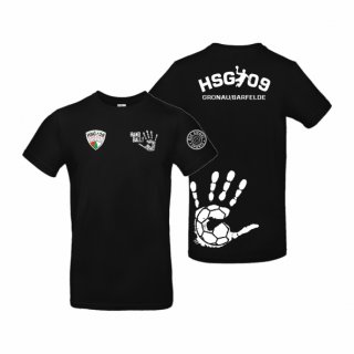HSG09 Basic T-Shirt Unisex schwarz/wei