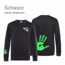 Sweater Handball!-Collection Unisex schwarz M neongrn/weiss