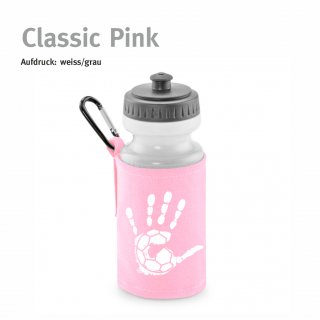 Trinkflasche mit Halter Handball!-Collection classic pink