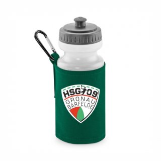 <-neu-> HSG09 Basic Trinkflasche mit Halter bottle green