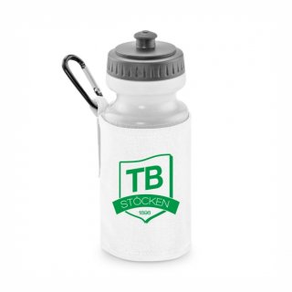 <-neu-> TB Stcken Basic Trinkflasche mit Halter white
